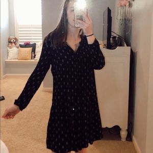 Old navy black dress with tassels